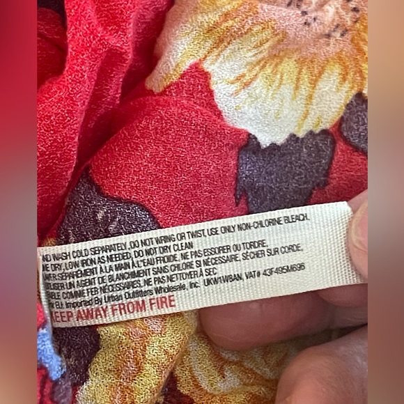 Free People Red and Yellow Floral  maxi Dress - Picture 9 of 11